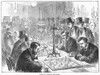 England: Chess Match. /Nchess Match Between Oxford And Cambridge. Wood Engraving, English, 1873. Poster Print by Granger Collection - Item # VARGRC0094211