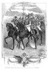Nicholas I (1796-1855). /Nczar Of Russia, 1825-1855. Nicholas I With Grand Duke Alexander And Their Staff, At St. Petersburg, Russia. Engraving, English, 1854. Poster Print by Granger Collection - Item # VARGRC0265444