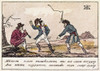 Napoleon: Russian Campaign. /Ncossacks Making Boney (Napoleon) Dances. Contemporary Russian Cartoon. Poster Print by Granger Collection - Item # VARGRC0123964