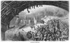 Dor_: London: 1872. /N'Barnes Bridge.' Spectators At A Boat Race On The Thames River. Wood Engraving After Gustave Dor_ From 'London: A Pilgrimage,' 1872. Poster Print by Granger Collection - Item # VARGRC0354662