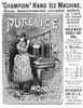 Ice Machine, 1891. /Nadvertisement For An Ice Machine For Use In Private Homes, From An English Newspaper Of 1891. Poster Print by Granger Collection - Item # VARGRC0097026