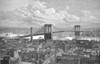 Brooklyn Bridge, 1883. /N'The Brooklyn Bridge Over The East River, Between Long Island And New York.' Wood Engraving, 1883. Poster Print by Granger Collection - Item # VARGRC0087320