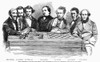 Chess Players, 1855. /Nchess Celebrities At A Meet In England. Wood Engraving, 1855. Poster Print by Granger Collection - Item # VARGRC0094219