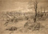 Battle Of Kernstown, 1862. /Nview Of The First Battle Of Kernstown In Virginia During The American Civil War. Drawing By Alfred R. Waud, March 1862. Poster Print by Granger Collection - Item # VARGRC0176296