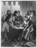 John (1167-1216). /Nking Of England, 1199-1216. King John Signing The Magna Carta At Runnymede, England, 15 June 1215. Steel Engraving, American, 1870. Poster Print by Granger Collection - Item # VARGRC0014633