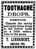 Patent Medicine Ad. /Namerican Advertisement, 19Th Century, For Toothache Drops. Poster Print by Granger Collection - Item # VARGRC0035948