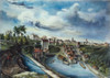 New York: Lockport, 1836. /Nview Of The Upper Village Of Lockport, New York, From Above The Race Showing The Ten Combined Locks On The Erie Canal. Lithograph, 1836. Poster Print by Granger Collection - Item # VARGRC0008153