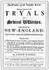 Mather: Witch-Hunt, 1693. /Ntitle-Page Of The 1693 London Edition Of Cotton Mather'S, 'The Wonders Of The Invisible World,' Dealing With The Witchcraft Delusions In New England. Poster Print by Granger Collection - Item # VARGRC0015516