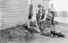 Texas: Cowboys, C1908. /Nfive Cowboys Outdoors With Two Of Them Getting Haircuts On A Sunday Afternoon At A Ranch In Texas. Photograph, C1908. Poster Print by Granger Collection - Item # VARGRC0125535