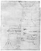 El Escorial: Diagram. /Nworking Sketches For The Cornice Moldings For The Court Of The Evangelists At El Escorial Palace And Monastery In Spain. Drawing By Architect Juan De Herrera, C1570. Poster Print by Granger Collection - Item # VARGRC0132782