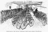 Philadelphia: Bicycle Club. /Nthe Wheelroom Of The Century Wheelmen Clubhouse On North Broad Street In Philadelphia, Pennsylvania. Line Drawing, American, C1890. Poster Print by Granger Collection - Item # VARGRC0264490