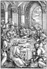 The Last Supper. /Njesus And His Disciples At The Last Supper (John 13). Woodcut, German, Early 16Th Century. Poster Print by Granger Collection - Item # VARGRC0035124