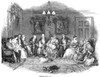 Christmas Family Party. /Nwood Engraving, English, 1847. Poster Print by Granger Collection - Item # VARGRC0038203