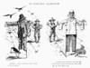Cartoon: Scarecrow, 1892./N'An Effective Scarecrow.' A Farmer'S View Of His College-Educated Son'S Fashion Sense. American Cartoon, 1892. Poster Print by Granger Collection - Item # VARGRC0093141