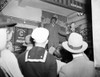 Jack Johnson (1878-1946). /Namerican Heavyweight Pugilist. Speaking At Hubert'S Museum And Flea Circus In Times Square, New York City. Photograph, C1945. Poster Print by Granger Collection - Item # VARGRC0526814