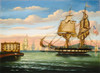 Chambers: New York. /N'The Bay Of New York, Sunset.' Oil On Canvas By Thomas Chambers, Mid-19Th Century. Poster Print by Granger Collection - Item # VARGRC0620072