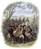 Continental Army Band. /Nmarching Band In The Continental Army During The American Revolutionary War. Colored Engraving, C1850, By Karl Hermann Schmolze. Poster Print by Granger Collection - Item # VARGRC0078583