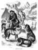 Eskimo: Sled-Dogs. /Nwood Engraving, 19Th Century. Poster Print by Granger Collection - Item # VARGRC0053729