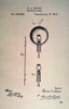 Edison Electric Lamp, 1880. /Npatent Drawing, Dated 27 January 1880, For Thomas Alva Edison'S Electric Lamp. Poster Print by Granger Collection - Item # VARGRC0027187