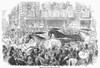 Florence: Horse Race, 1857. /Nhorse Race On The Corsa, Florence, Italy. Wood Engraving, 1857. Poster Print by Granger Collection - Item # VARGRC0097828