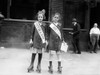 Strike, C1915. /Ntwo Young Strike Sympathizers On Rollerskates, Probably In New York City. Photograph, C1915. Poster Print by Granger Collection - Item # VARGRC0326503