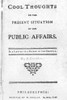 Franklin: Title Page, 1764. /Ntitle Page Of Benjamin Franklin'S 'Cool Thoughts On The Present Situation Of Our Public Affairs,' Published In 1764. Poster Print by Granger Collection - Item # VARGRC0109675