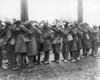 World War I: Gas Warfare. /Nbritish Soldiers Blinded By A German Gas Attack During The Lys Offensive Shuffle Toward An Advanced Dressing Station Near Bethune, France, April 1918. Poster Print by Granger Collection - Item # VARGRC0015748