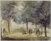 Paris: Tuilerie Gardens. /Nthe Terrace Overlooking The Seine River In The Tuilerie Gardens. Watercolor, French, By Mar_Chal, 1786. Poster Print by Granger Collection - Item # VARGRC0117154
