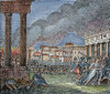 Ancient Rome Plundered /Nby The Vandals: Wood Engraving, American, 1830. Poster Print by Granger Collection - Item # VARGRC0057433