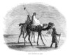Egypt: Desert Scene. /N'Mid-Day Encounter In The Desert' In Egypt. Wood Engraving, English, 1857. Poster Print by Granger Collection - Item # VARGRC0268031