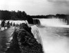 Niagara Falls, C1910. /Na View Of The Falls With Tourists Standing On A Lookout Point Above, Niagara Falls, New York. Photograph, C1910. Poster Print by Granger Collection - Item # VARGRC0117796