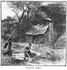 Colonial Homestead. /Na Homestead In Colonial North Or South Carolina, 18Th Century. Wood Engraving, 19Th Century. Poster Print by Granger Collection - Item # VARGRC0016443