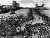 Atlantic City: Pageant. /Na Bird'S-Eye Of View Of The Beauty Pageant Parade Along The Shore In Atlantic City, New Jersey. Photograph, Late 19Th Or Early 20Th Century. Poster Print by Granger Collection - Item # VARGRC0119327