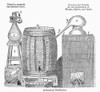 Alchemical Distillation. /N19Th Century Line Engraving Of Alchemical Distillation Equipment. Poster Print by Granger Collection - Item # VARGRC0091889