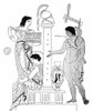 Electra And Orestes. /Nelectra (Left, In Two Poses) And Her Brother, Orestes, At The Tomb Of Their Father, Agamemnon: Line Drawing, Late 19Th Century, After An Ancient Greek Vase Painting. Poster Print by Granger Collection - Item # VARGRC0074141