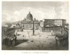 St. Peter'S Square. /Nthe Vatican, Rome, Italy: Etching And Engraving, Italian, 19Th Century. Poster Print by Granger Collection - Item # VARGRC0041053