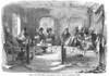 Ukraine: Cafe, 1855. /Nmen Smoking Pipes At The Cafe National, Simpheropol, Ukraine. Wood Engraving, English, 1855. Poster Print by Granger Collection - Item # VARGRC0001427