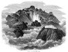 Volcano: Mount Fuji, 1853. /Nthe Crater Of Mount Fuji, Japan. Wood Engraving, English, 1853. Poster Print by Granger Collection - Item # VARGRC0034892
