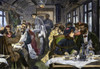 Railroad: Diner, 1881. /Ninterior Of A Dining Car On The Berlin-Anhalt Railroad Line In Germany. Wood Engraving, German, 1881, After Ernst Hosang. Poster Print by Granger Collection - Item # VARGRC0085243