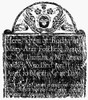 Gravestone: 18Th Century. /Nrubbing From An 18Th Century New England Gravestone. Poster Print by Granger Collection - Item # VARGRC0076861