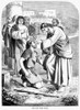 Jesus Healing A Blind Man. /Nwood Engraving, Late 19Th Century. Poster Print by Granger Collection - Item # VARGRC0037843