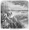 Canada: Native American War. /Nhurons Gathering To Fight The Iroquois In The Colony Of New France During The 17Th Century. Wood Engraving, 19Th Century. Poster Print by Granger Collection - Item # VARGRC0090141
