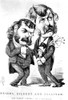 Gilbert & Sullivan. /Nsir Arthur Sullivan (Left) And Sir William Schwenck Gilbert: Caricature, 1881, On The Occasion Of 'Patience'. Poster Print by Granger Collection - Item # VARGRC0041037