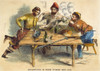Gold Rush. /N'Forty-Niners' In California Weighing Their Gold. Wood Engraving, American, 1853. Poster Print by Granger Collection - Item # VARGRC0010454