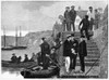 Yachting, 1876. /Na Group Of Yachters. Wood Engraving, English, 1876. Poster Print by Granger Collection - Item # VARGRC0267211