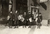 Vermont: Newsboys, 1916. /Nyoung Newsboys Selling Boston Newspapers In Vermont. Photograph By Lewis Hine, December 1916. Poster Print by Granger Collection - Item # VARGRC0107443