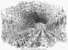 England: Banquet, 1853. /Ntestimonial Dinner To Sir George Grey, At Alnwick, England, 1853. Contemporary English Wood Engraving. Poster Print by Granger Collection - Item # VARGRC0094313