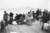 Ellis Island, C1900. /Nimmigrants On A Dock Overlooking New York Harbor. Photograph, C1900. Poster Print by Granger Collection - Item # VARGRC0001975