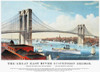 View Of Brooklyn Bridge. /Nlithograph, 1883, By Currier & Ives. Poster Print by Granger Collection - Item # VARGRC0061991