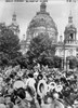 Wwi: Declaration, 1914. /Ngermans Celebrating The Declaration Of World War I Outside Of The Berlin Cathedral In Berlin, Germany. Photograph, August 1914. Poster Print by Granger Collection - Item # VARGRC0266038